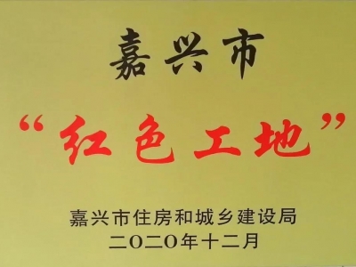 喜獲2項嘉興市“紅色工地”稱號